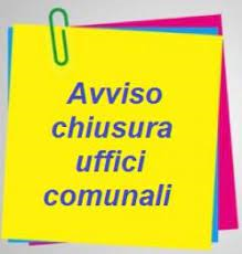Chiusura uffici comunali lunedì 20 ottobre 2025