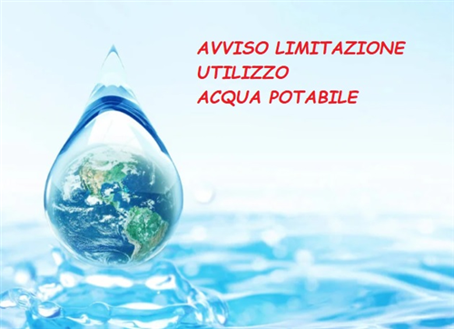Risparmio idrico e limitazioni per l'utilizzo dell'acqua potabile